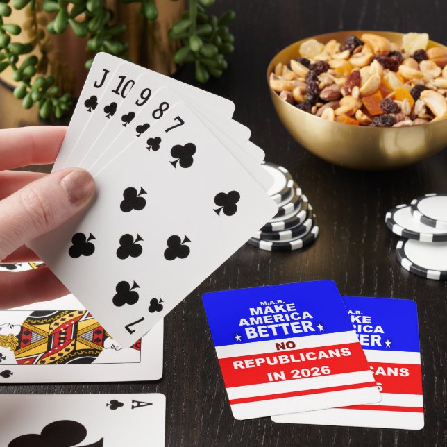"KEINE Republikaner" Spielkarten (In Situ)