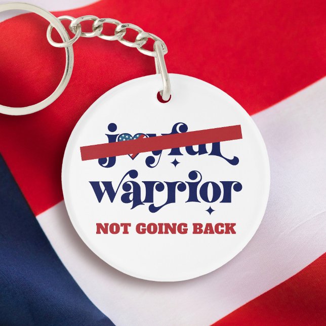 Keine Rückfahrt Warrior Typ USA Flag Herz White Schlüsselanhänger (Von Creator hochgeladen)