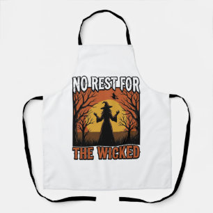 Keine Ruhe Für Die Bösen Vintage Hexe Halloween De Schürze