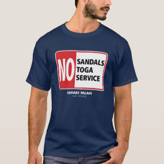 Keine Sandalen Kein Toga Kein Service T-Shirt