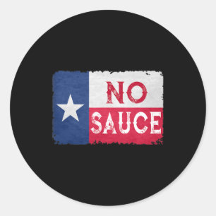 Keine Sauce zu Central Texas Grillen Brisket Byrbe Runder Aufkleber