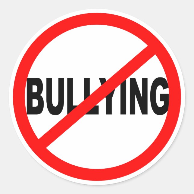 Keine Schikanen rund Aufkleber (Vorderseite)