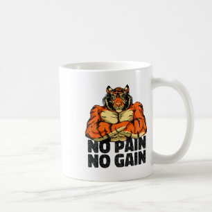 Keine Schmerzen Keine Gain Tiger Gym Workout Mixed Kaffeetasse