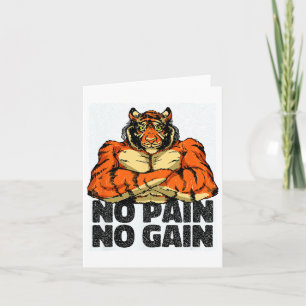 Keine Schmerzen Keine Gain Tiger Gym Workout Mixed Karte