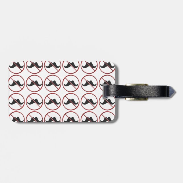 Keine Schnurrbärte, Gepäckanhänger (Rückseite horizontal)
