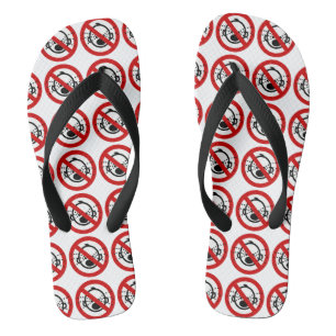 KEINE Schreikinder ⚠ Thai-Airport-Schild ⚠ Flip Flops