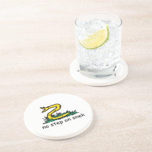 Keine Schritte auf snek memes Gadsden parody SnekR Getränkeuntersetzer