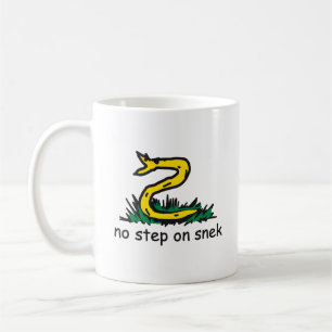 Keine Schritte auf snek memes Gadsden parody SnekR Kaffeetasse