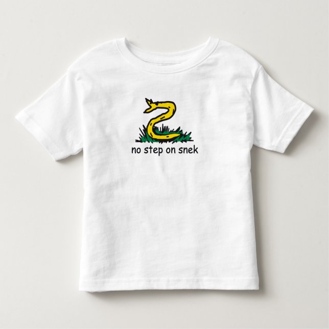 Keine Schritte auf snek memes Gadsden parody SnekR Kleinkind T-shirt (Vorderseite)