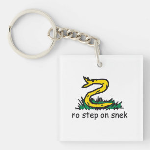 Keine Schritte auf snek memes Gadsden parody SnekR Schlüsselanhänger