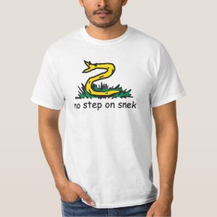 Keine Schritte auf snek memes Gadsden parody SnekR T-Shirt