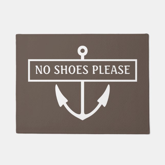 Keine Schuhe, bitte Dock Mat. Fußmatte (Vorderseite)