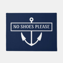 Keine Schuhe, bitte Dock Mat.