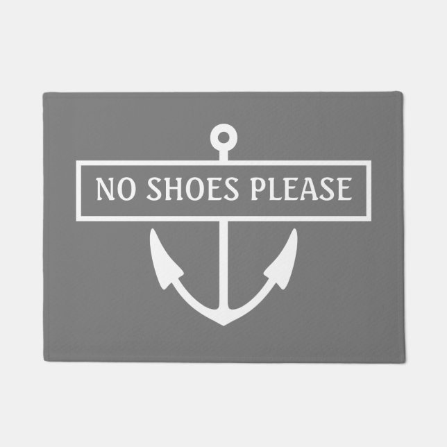 Keine Schuhe, bitte Dock Mat. Fußmatte (Vorderseite)