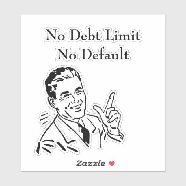 Keine Schulden, kein Standard Aufkleber (Blatt)