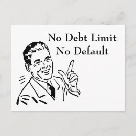 Keine Schulden, kein Standard Postkarte