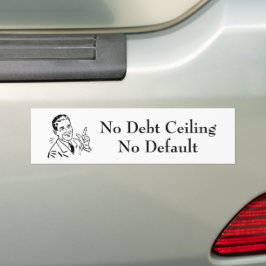 Keine Schulden, keine Standardeinstellung Autoaufkleber