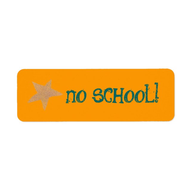 Keine Schule Aufkleber (Vorne)