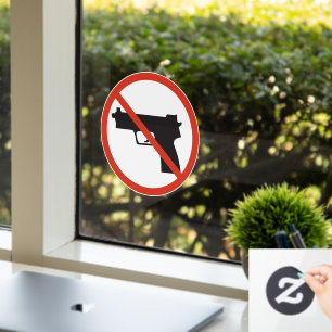 Keine Schusswaffen innerhalb des Geschäfts oder Un Fensteraufkleber