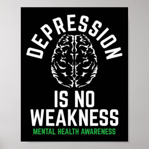 Keine Schwäche Psychische Gesundheit Psychische Ge Poster