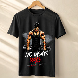 Keine schwachen Tage Gym T-Shirt – Savage Workout