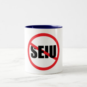 Keine SEIU Zweifarbige Tasse
