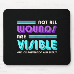 Keine sichtbaren Wunden sind Präventions-Tag Mousepad