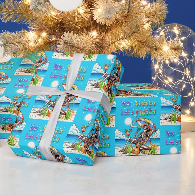 Keine Siesta Let's Fiesta Geschenkpapier (Feiertage)