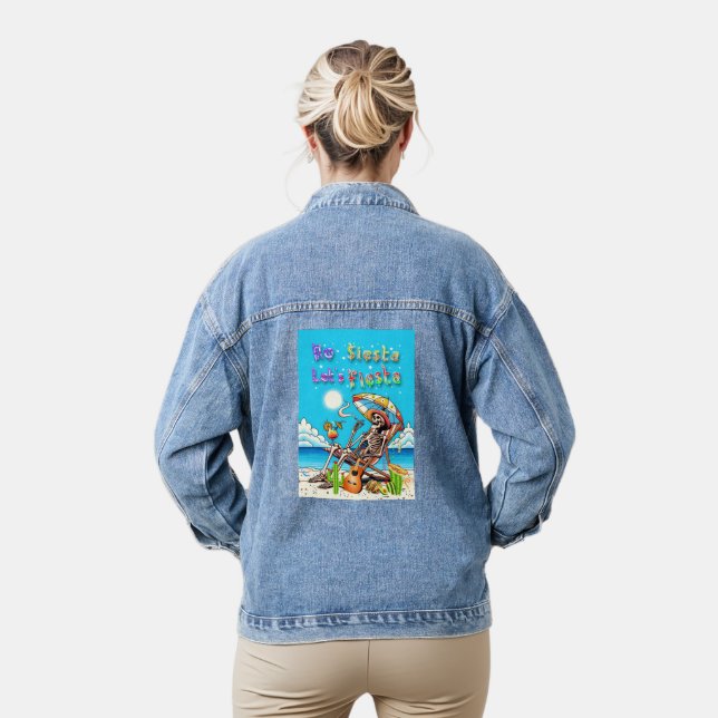 Keine Siesta Let's Fiesta Jeansjacke (Modell)