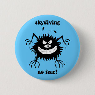 keine skydiving Furcht Button