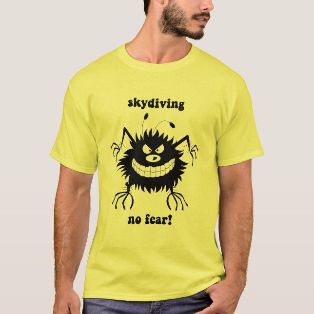 keine skydiving Furcht T-Shirt (Vorderseite)