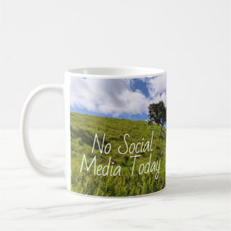 Keine Social Media Heute Hawaiian Landschaft Foto Kaffeetasse