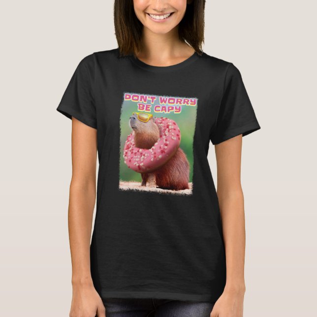 Keine Sorge, Capy Capybara T-Shirt (Vorderseite)
