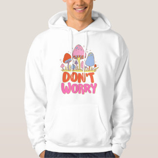 Keine Sorge - farbenfroher Kawaii Mushroom Hoodie