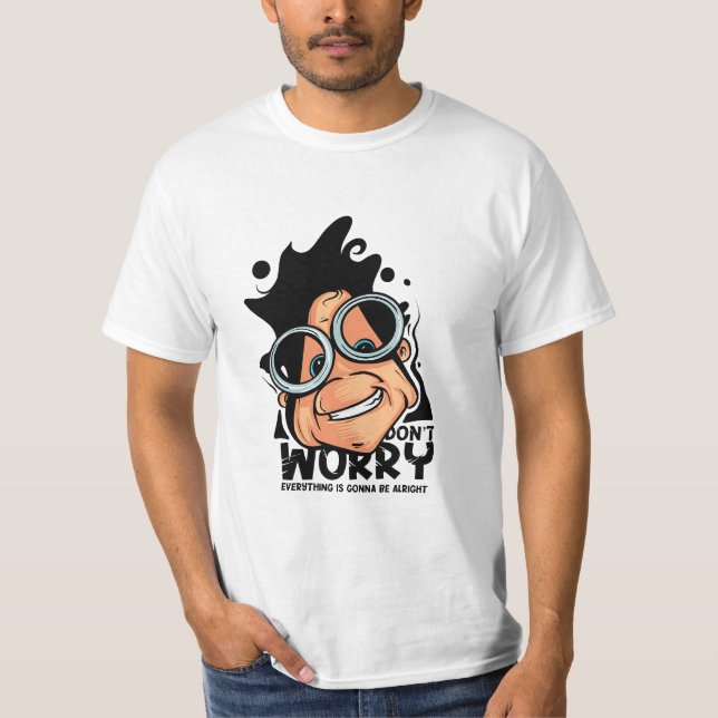Keine Sorge für den Cartoon T-Shirt (Vorderseite)