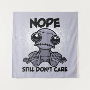 Keine Sorge für den Niedlichen Roboter Wandteppich