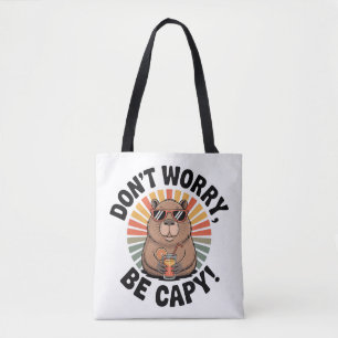 Keine Sorge, sei ein Capy – Retro Chill Capybara