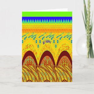 Keine Sorge, Sei Glücklich Kunst Druck Design Karte