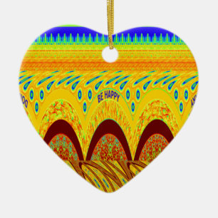 Keine Sorge, sei glücklich Kunst Druck Design Keramik Ornament