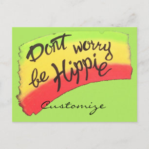 Keine Sorge, seien Sie Hippie Thunder_Cove Postkarte