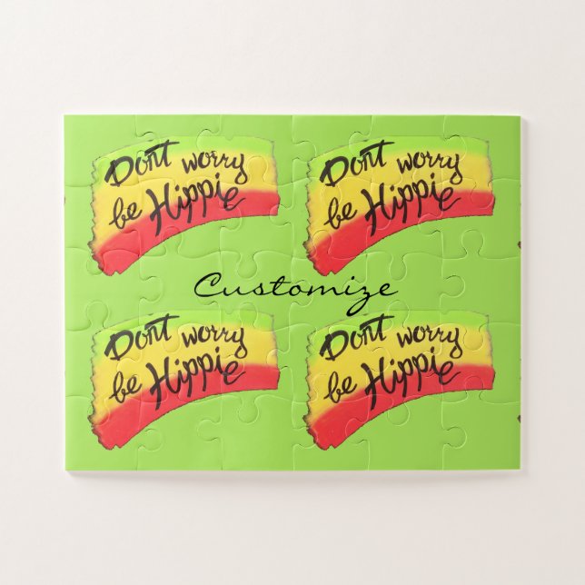 Keine Sorge, seien Sie Hippie Thunder_Cove Puzzle (Horizontal)