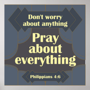 Keine Sorge um irgendwas Philippinen 4:6 Poster