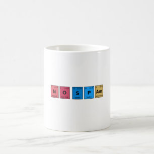 Keine Spam Periodic-Tabelle Kaffeetasse