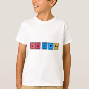 Keine Spam Periodic-Tabelle T-Shirt