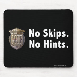 Keine Sprünge. Keine Andeutungen. Weiß Mousepad