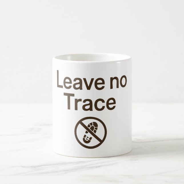 Keine Spur verlassen Kaffeetasse (Mittel)