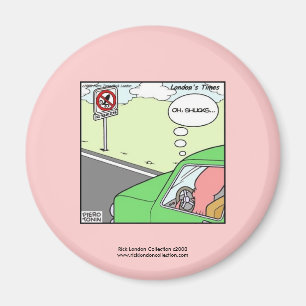 Keine Squid Zone Lustiger Cartoon-Magnet Magnet