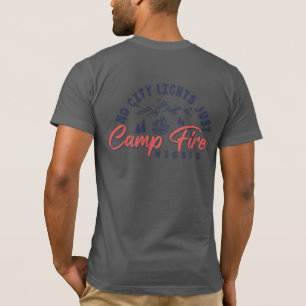 Keine Stadtbeleuchtung, nur Campfeuerabende T-Shirt