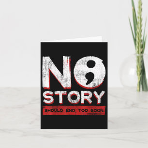 Keine Story sollte zu bald beenden Semicolon Menta Karte