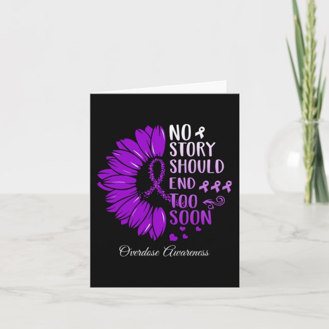 Keine Story sollte zu bald eine Überdosierung von  Karte (Vorderseite)